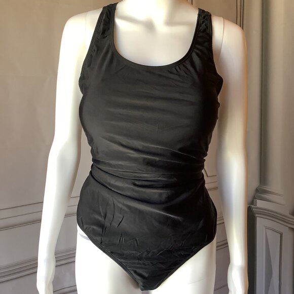 **Bsubseach** Swimsuit One Piece Criss Cross Back Tummy Control Bathing Suit 2XL - Picture 4 of 6